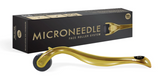 ORA Gold Deluxe Microneedle Dermal Roller System - GOLD Handle/Black Head (0.25mm)