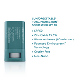 SUNFORGETTABLE® TOTAL PROTECTION™ SPORT STICK TWIN PACK - shopskincaremd