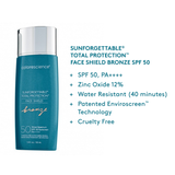SUNFORGETTABLE® TOTAL PROTECTION™ FACE SHIELD BRONZE SPF 50 - shopskincaremd