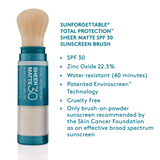 SUNFORGETTABLE® TOTAL PROTECTION™ SHEER MATTE SPF 30 SUNSCREEN BRUSH - shopskincaremd