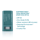 SUNFORGETTABLE® TOTAL PROTECTION™ SPORT STICK SPF 50 - shopskincaremd